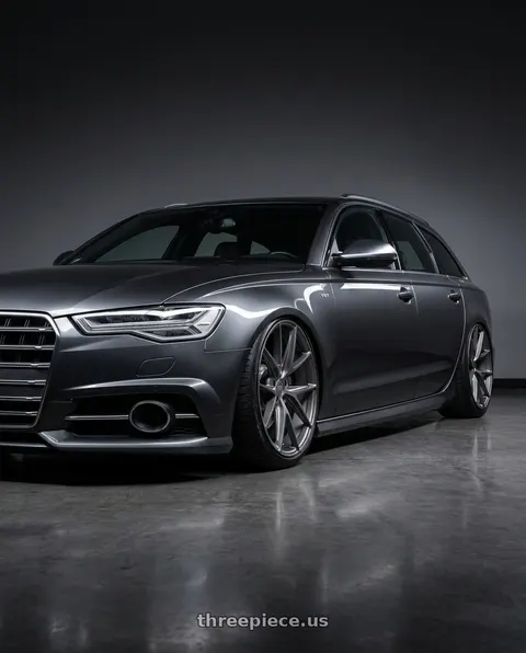 2016 Audi S6 with Niche 1PC M116 MISANO 5X112 20X9 +32 MATTE GUN METAL wheels
