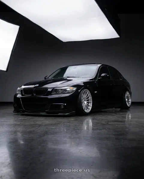2011 BMW 335i xDrive with Enkei RS05-RR 5x114.3 18x11+16 Sparkle Silver wheels