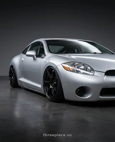 2010 Mitsubishi Eclipse with Advan RGIII 5x114.3 18x9.0+25 Gloss Black wheels