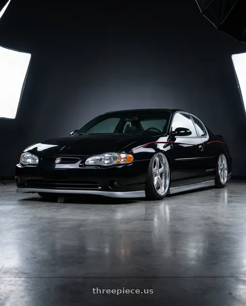2003 Chevrolet Monte Carlo with Work Wheels VS-KF 5x115 20x8+40 Light Grey Silver A Disk FULL REVERSE wheels