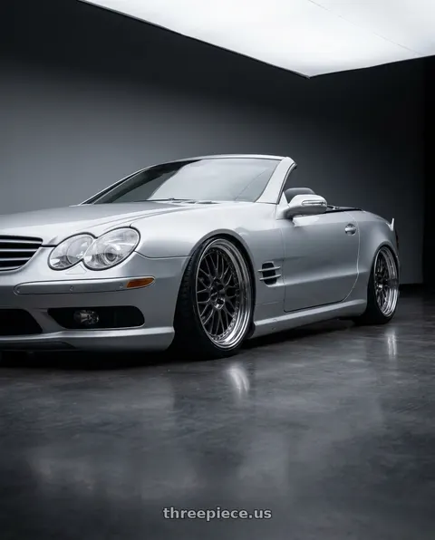 2006 Mercedes-Benz SL500 with Volk Racing 21A 5x114.3 19x11+0 Dark Gunmetal / Rim DC wheels