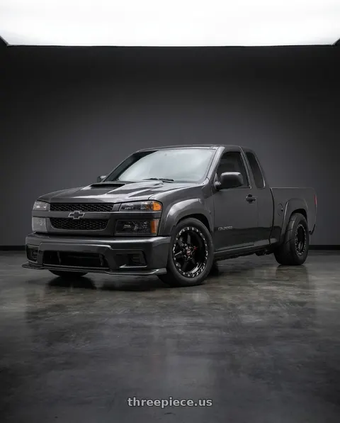 2004 Chevrolet Colorado with Race Star 93 Truck Star 6x139.7 15x10 +28 Black Single Beadlock wheels