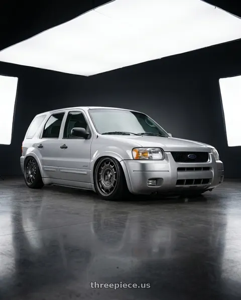 2001 Ford Escape with fifteen52 BUNDT SV 6x130 17x8 +40 ASPHALT BLACK (SATIN BLACK) wheels
