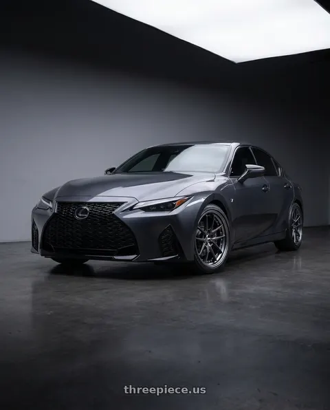 2026 Lexus IS350 with Ssr Reiner Type 10S 5x114.3 19X8 45 Super Low Disk Prism Dark Gunmetal wheels