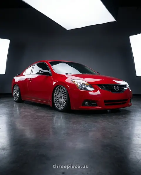 2010 Nissan Altima with Azara AZA-525 5x100/5x114.3 18x8 +35 Nano Chrome wheels