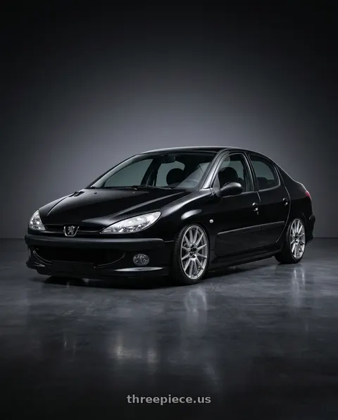 2011 Peugeot 206 SD with BBS FS 5x112 19x8.5+42 Diamond Silver wheels
