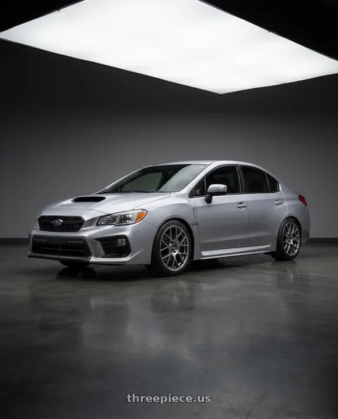 2018 Subaru WRX with Enkei Raijin 5x114.3 18x8+45 Titanium Gray wheels