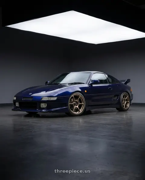 1998 toyota mr2 with Konig Ultragram 5x108 18x8.5+42 Carbon Bronze Metallic Knurled Bead wheels
