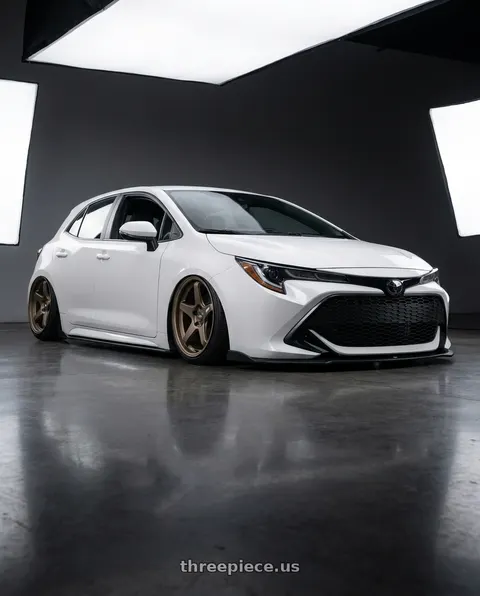 2023 Toyota Corolla with ESR Wheels APEX SERIES AP5 5x114.3 18x10.5 +22 Matte Bronze wheels