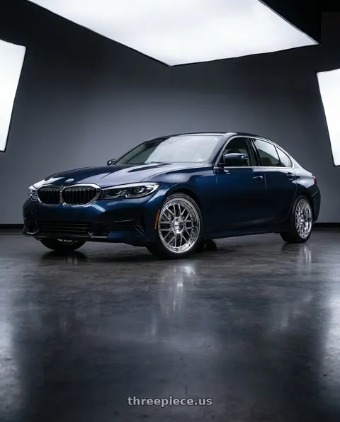 2021 BMW 330i xDrive with TSW VALENCIA 5X112 18X9.5 +40 CHROME wheels