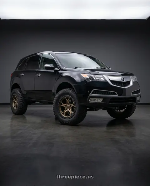 2012 Acura MDX with WELD Off-Road Ledge 6x139.7 20x9 +20 Satin Bronze / Satin Black wheels
