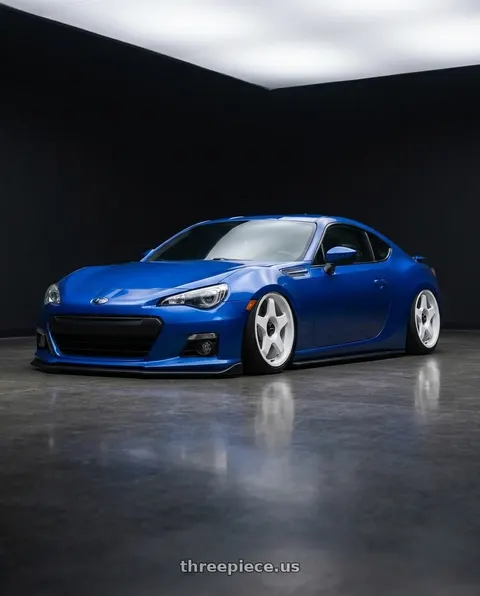 2024 Subaru BRZ with fifteen52 CHICANE 5x114.3 / 5x100 18x8.5 +35 RALLY WHITE (GLOSS WHITE) wheels