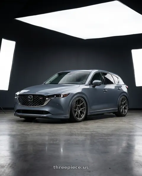 2024 Mazda CX-5 with Konig Ampliform 5x114.3 19x9.5+35 Dark Metallic Graphite wheels