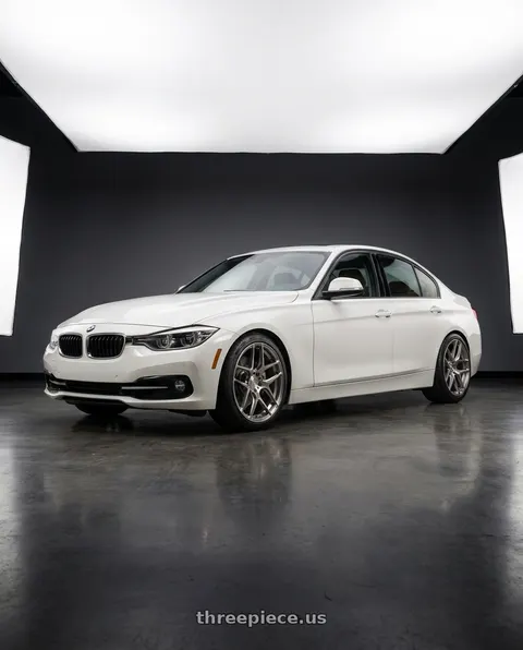 2018 BMW 330i with MRR FS1 5x130 18x8.5  +45 Brushed Tint wheels