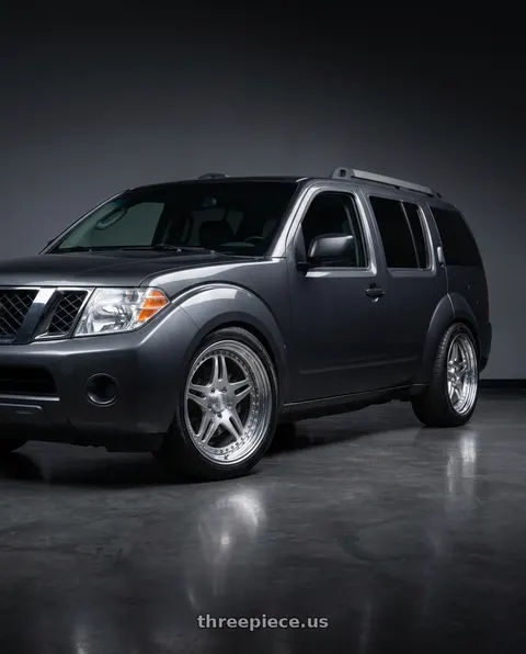 2011 Nissan Pathfinder LE with CCW SA52 6x114.3 16x7 +38 Polished wheels