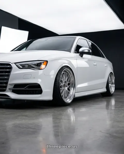 2015 Audi S3 with Work Vs-Xx 5x112 20x10.5+31 A Disk Light Grey Silver wheels