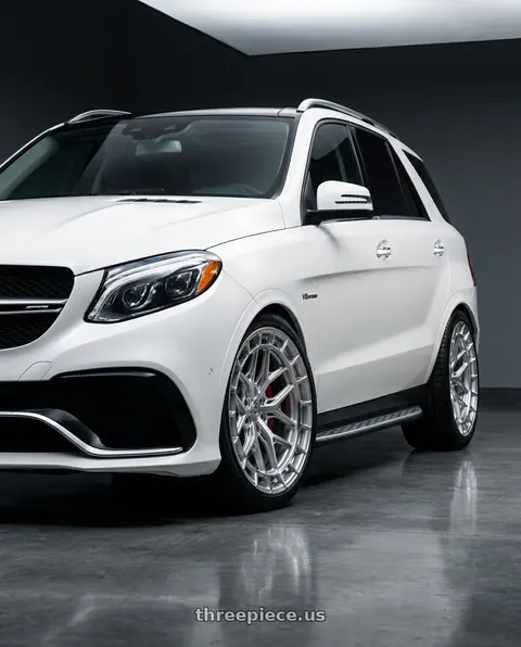 2017 Benz GLE with VOSSEN HFX-1 6X135 22x9.5 +20 SILVER POLISHED wheels