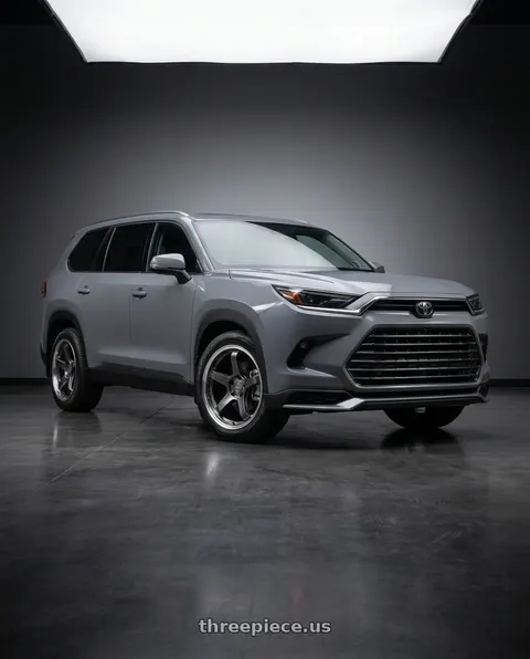 2026 Toyota Grand Highlander with KATANA RACING HR05 5x120 18x8.5 +35 Gloss Gunmetal M Lip wheels