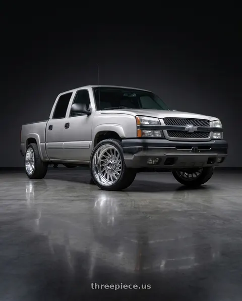2007 Chevrolet Silverado 1500 Classic with Fuel Forged FF110 8x170 20x9 +0 POLISHED wheels