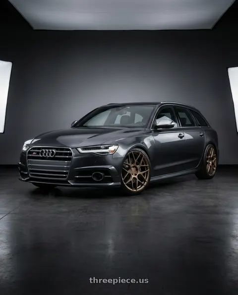 2016 Audi S6 with Aodhan AFF2 5x112 20x9+30 Matte Bronze wheels