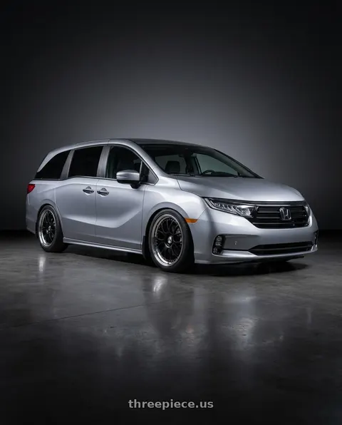 2024 Honda Odyssey with SSR Professor MS3 5x120 20x8.5+43 NR Disk Flat Black wheels