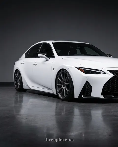 2024 Lexus IS350 with Forgestar CF10 5x114.3 19x9 +35 Gloss Anthracite wheels
