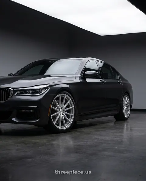 2019 BMW 750i with Avant Garde Wheels M615 5X112 22x10.5 +34 Silver Machine wheels