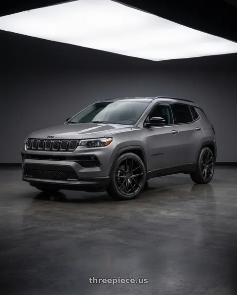 2025 Jeep Compass with Niche 1PC M117 MISANO 5X110 18X8 +40 MATTE BLACK wheels