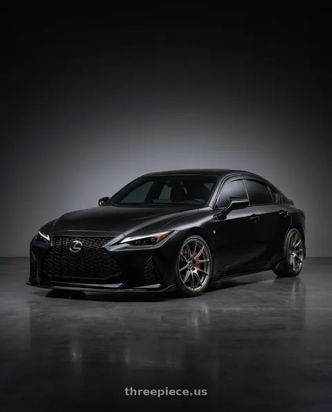 2021 Lexus IS350 with WORK Emotion CR Shigoku 5x114.3 18x9.5 +38 Glow Gunmetal GGM wheels