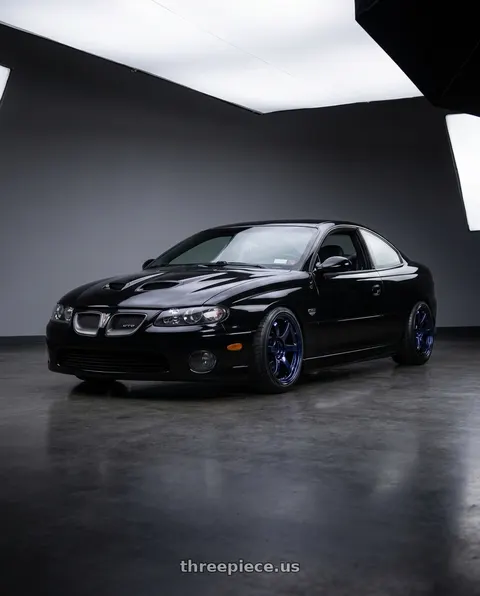 2006 Pontiac GTO with Gram Lights 57DR 5x120 19x9.5 +45 ETERNAL BLUE PEARL wheels