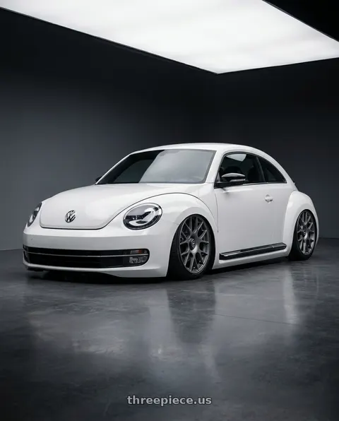 2016 Volkswagen Beetle with fifteen52 APEX 5x112 / 5x120 18x8.5 +35 FROSTED GRAPHITE (SATIN GREY) wheels
