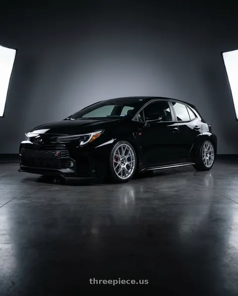 2025 Toyota GR Corolla Premium Plus with BBS RE-V7 5x114.3 18x8.5 +42 Diamond Silver wheels