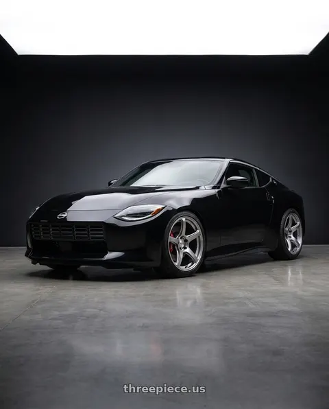 2024 Nissan Z with Work Emotion T5r 5x114.3 19x10.5 +15 Glow Silver wheels