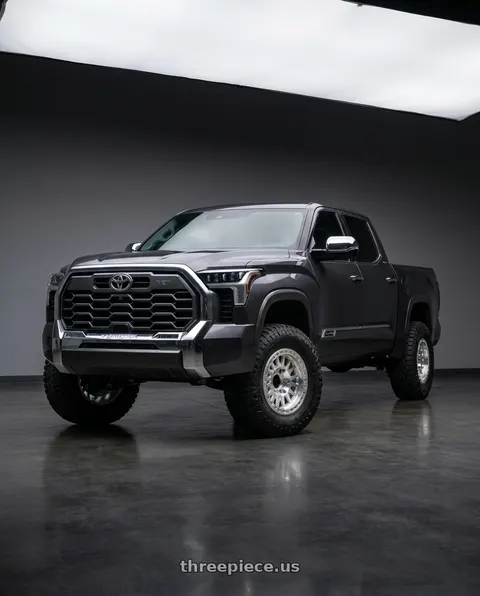 2024 Toyota Tundra with KMC KM445 IMPACT FORGED BEADLOCK 6X139.7 17x9 +0 RAW MACHINED wheels