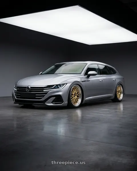 2023 Volkswagen Arteon with BBS LM 5x112 19x9.0+42 Gold wheels