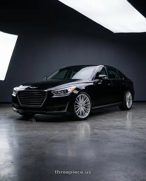 2018 Genesis G90 with Axe CF2 5x114 20X10+40 SILVER wheels