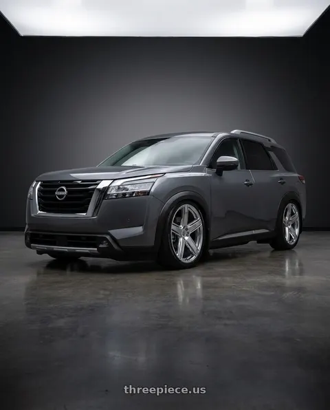 2025 Nissan Pathfinder with MASSIV 926 5X114.3 22x9 +40 CHROME wheels
