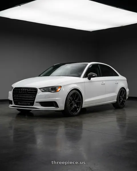 2015 Audi A3 Quattro with Aodhan AH-11 5x112 18x8.5+35 Matte Black wheels