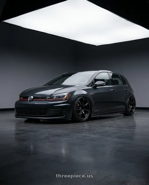 2015 Volkswagen GTI with Advan RGIII 5x112 19x8.5+45 Gloss Black wheels