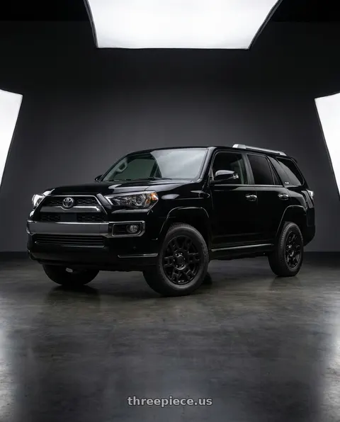 2018 Toyota 4Runner Limited with OE Wheels TY16 6x139.7 17x7+4 Matte Black wheels