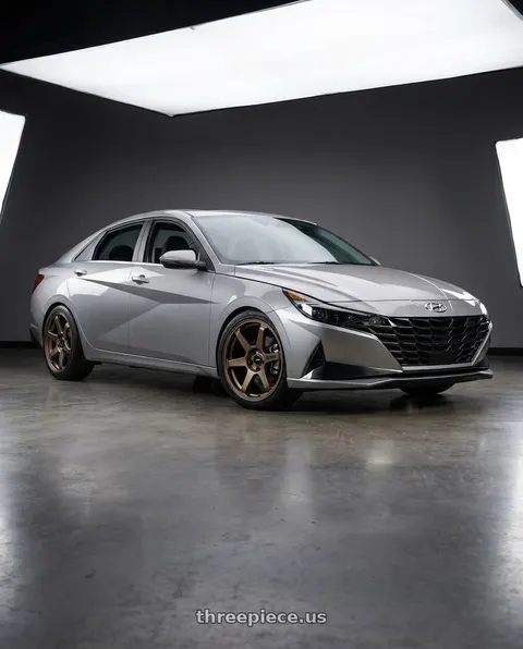 2021 Hyundai Elantra Limited with Enkei T6R 5x114.3 18x8.5+38 Matte Bronze wheels