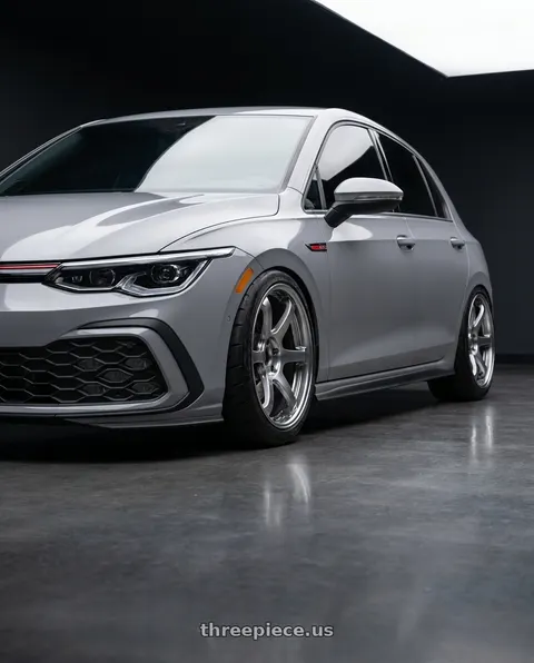 2024 Volkswagen GTI with Ssr Reiner Type 6R 5x112 18X8 38 Super Low Disk Titan Silver wheels