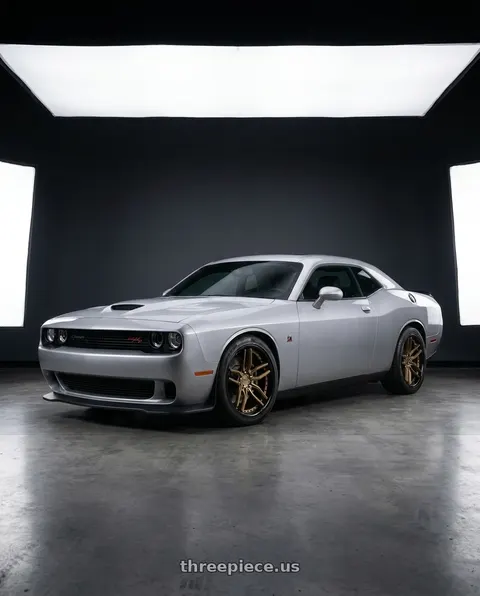2023 Dodge Challenger with Niche 1PC M195 METHOS 5X115 20X9 +18 MATTE BRONZE BLACK BEAD RING wheels
