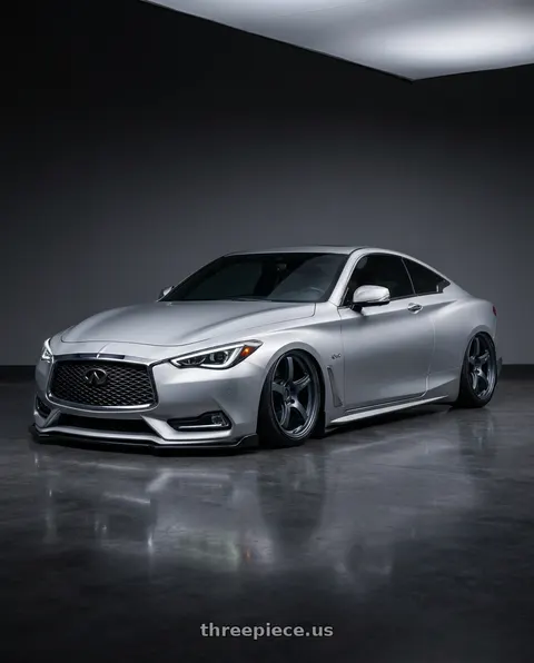 2020 INFINITI Q60 with Gram Lights 57CR 5x114.3 19x9.5+35 Gunblue II wheels
