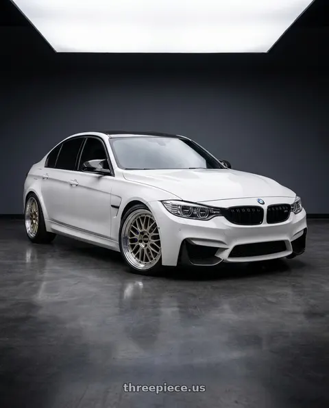 2015 Bmw F80 white with BBS LM 5x120 20x10.0+20 Diamond Silver wheels