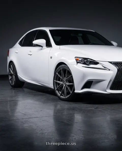 2016 Lexus IS300 F Sport with Niche 1PC M116 MISANO 5X114.3 19X8.5 +33 MATTE GUN METAL wheels