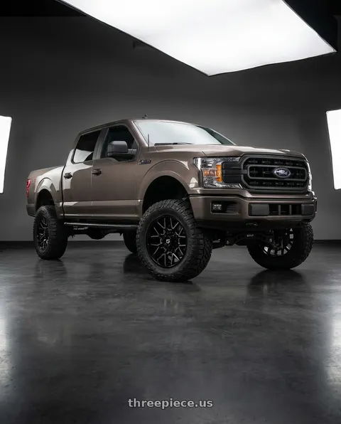 2019 Ford F-150 with Gear Off Road 768BM 6X135/6x139.7 20x9 +0 Gloss Black Milled wheels