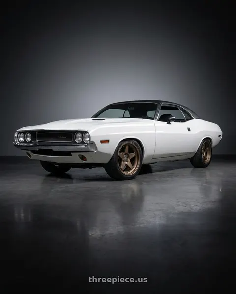 1980 Dodge Challenger with ESR Wheels CR SERIES CR5 5x114.3 19x11 +25 Matte Bronze wheels
