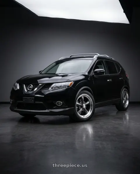 2016 Nissan Rogue with Vision American-Muscle 141H 5x127 15x8-19 Gunmetal Machined Lip wheels