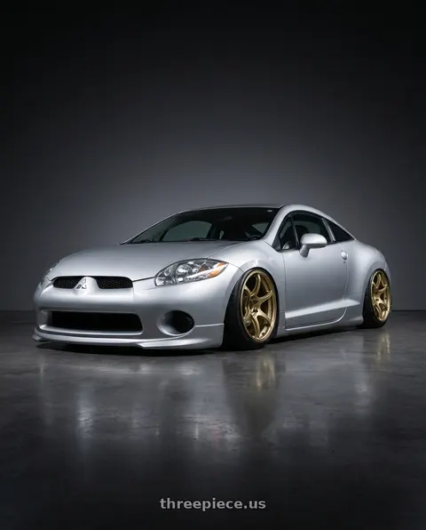 2010 Mitsubishi Eclipse with Advan RGIII 5x114.3 19x9.0+25 Gold wheels